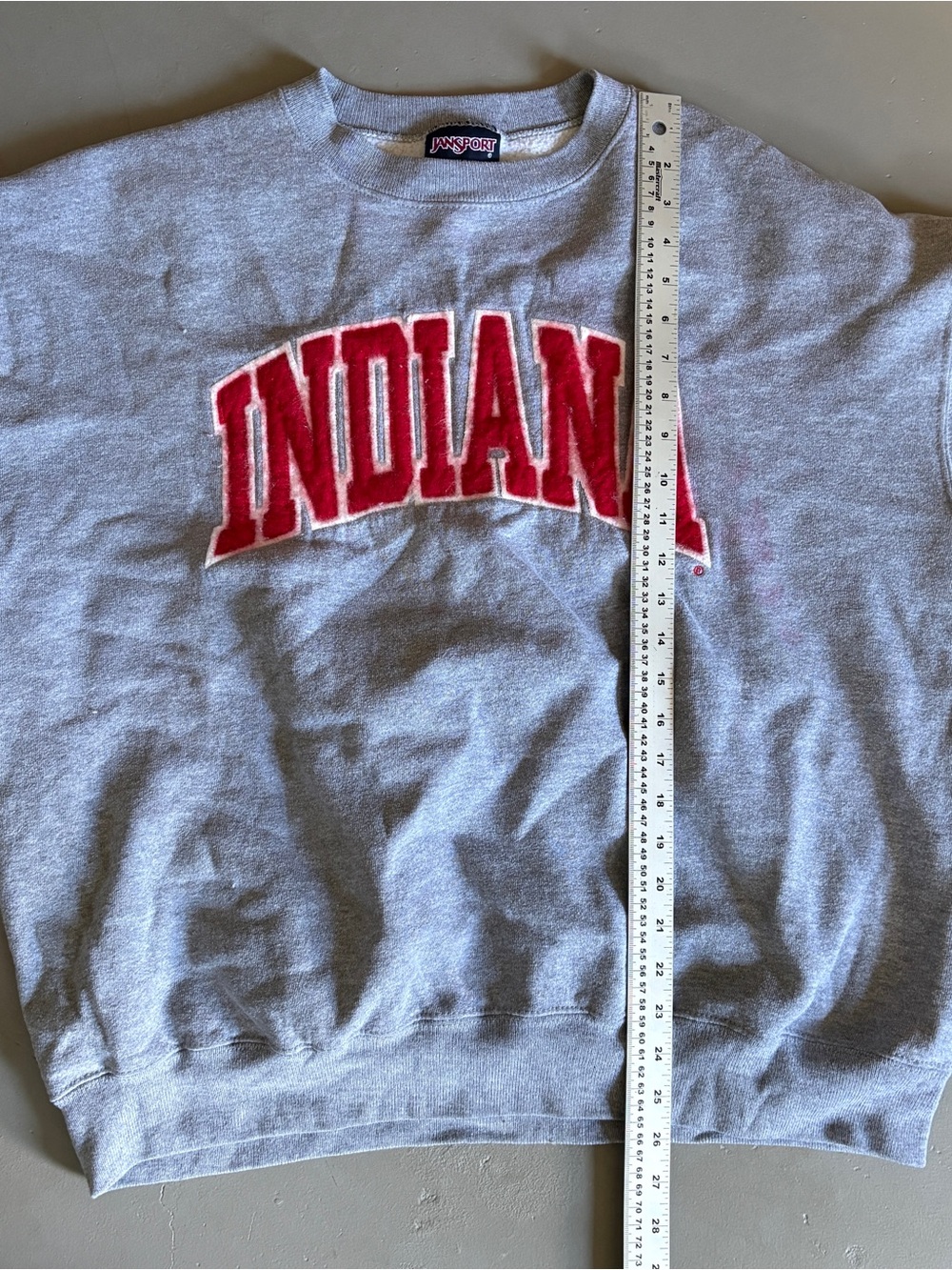 Vintage Jansport Indiana University Hoosiers IU College Crewneck Sweatshirt - XL - Picture 14 of 15